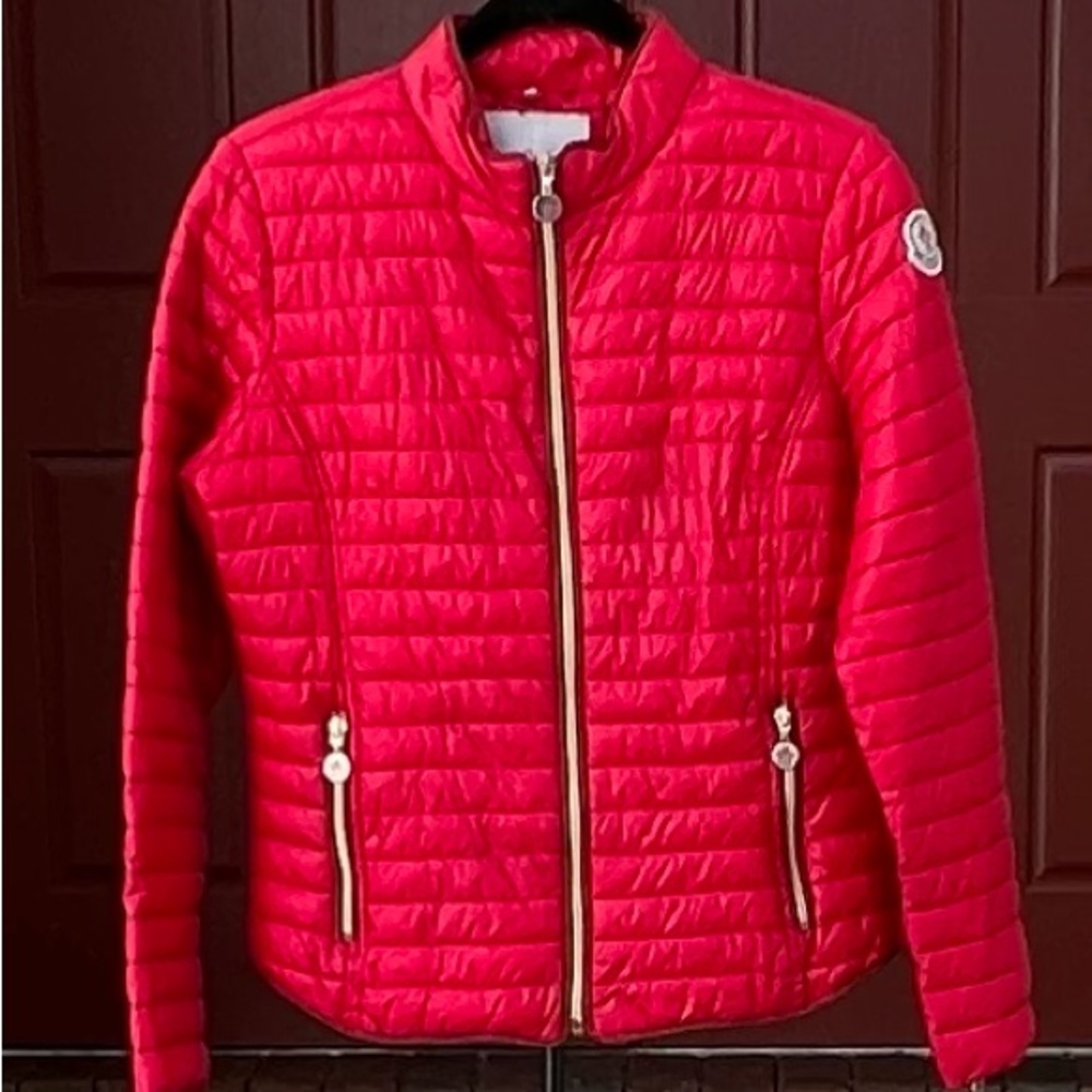 Moncler vintage red puffer jacket.